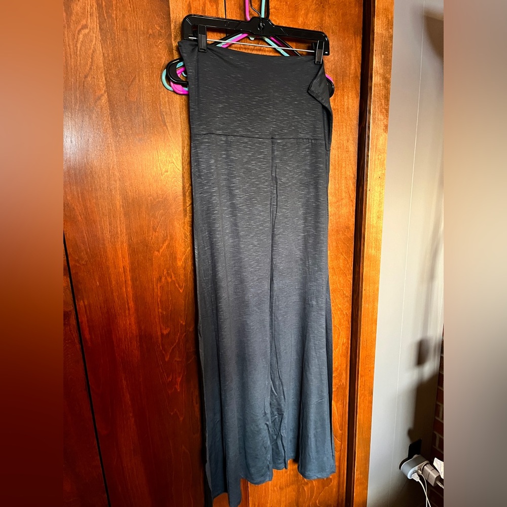 Buttery soft grey maxi skirt
